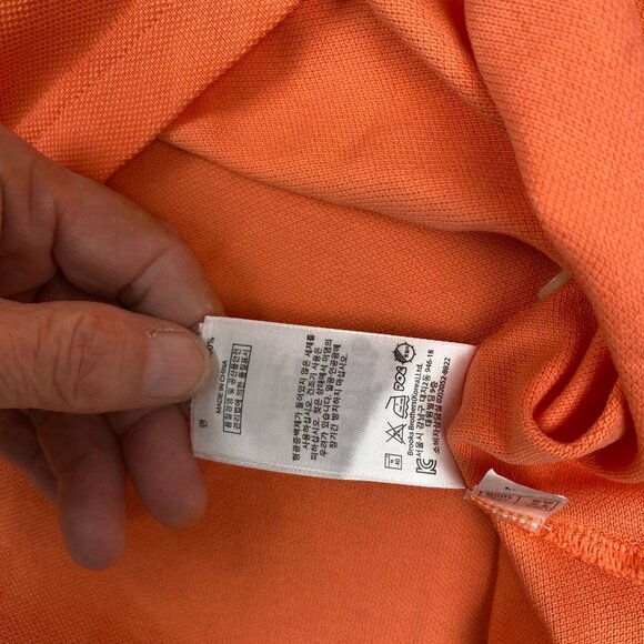 Brooks Brothers Mens Polo Shirt M Orange Performance 100% Cotton Original Fit Em - Picture 10 of 13